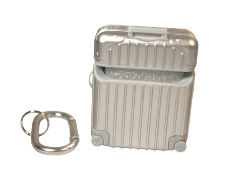 Etui na AirPods 2 generacji i 1 generacji srebrne Etui na AirPods 2 generacji i 1 generacji srebrne