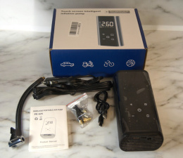 Kompresor bezprzewodowy 6000 mAh, 150 PSI (10 Bar), powerbank