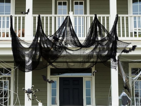 Przerażająca Tkanina, Halloween, dekoracja ok. 1x6m Przerażająca Tkanina, Halloween, dekoracja ok. 1x6m