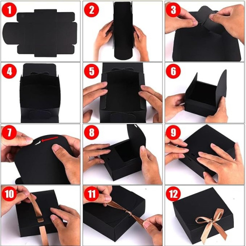 Pudełka prezentowe 10 sztuk, 16,5 x 16,5 x 5 cm Pudełka prezentowe 10 sztuk, 16,5 x 16,5 x 5 cm
