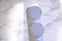 Bidet pod deskę WC, na ciepłą i zimną wodę, z podwójną wysuwaną dyszą samoczyszczącą