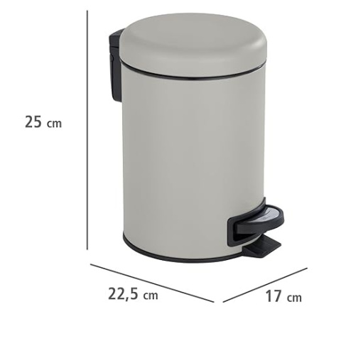 Kosz łazienkowy Wenko Leman Matt 3L beżowy Kosz łazienkowy Wenko Leman Matt 3L beżowy