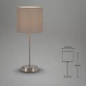 Lampa Stołowa E14 25W Taupe Briloner