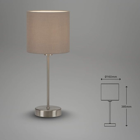 Lampa Stołowa E14 25W Taupe Briloner Lampa Stołowa E14 25W Taupe Briloner