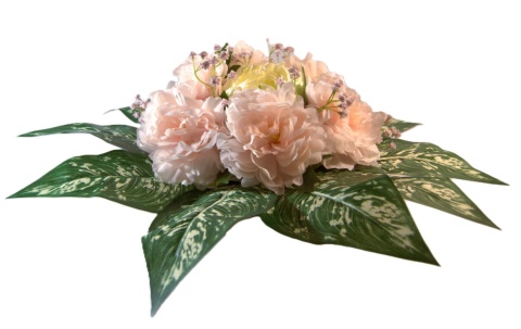 Wiązanka nagrobna piwonie 60 cm elegancka dekoracja na grób