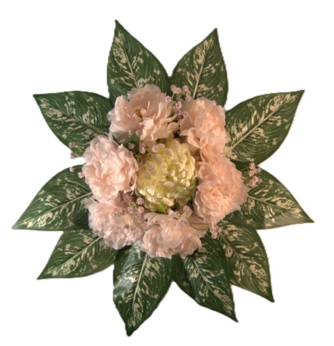 Wiązanka nagrobna piwonie 60 cm elegancka dekoracja na grób