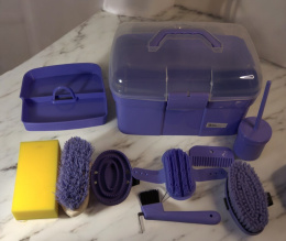 Zestaw do pielęgnacji koni dla dzieci Kerbl Mini Grooming Box
