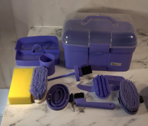 Zestaw do pielęgnacji koni dla dzieci Kerbl Mini Grooming Box Zestaw do pielęgnacji koni dla dzieci Kerbl Mini Grooming Box